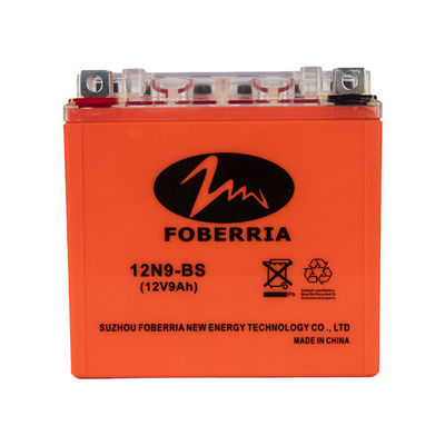 Arancia acida al piombo della batteria del motociclo di ISO14000 MF la piccola ha personalizzato 12 volt batteria di ora di 9 amp