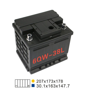 Batteria acida al piombo del dispositivo d'avviamento dell'automobile accumulatore per di automobile di SMF 330A 12V 12V36AH 6 Qw 38L